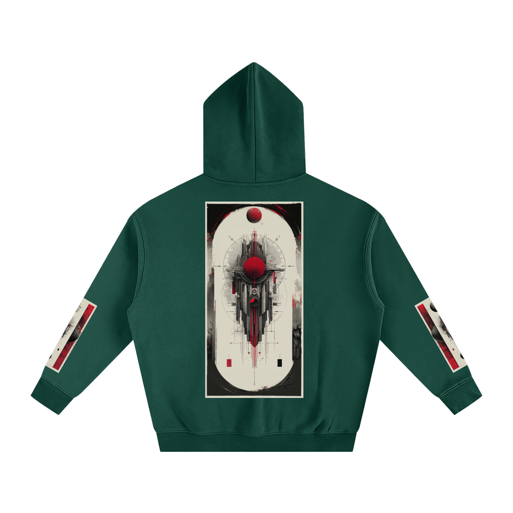 Tribe Vibe Oversized Fleeced Hoodie — Unisex Heavy Street Hoodie | Warm Core by 2OUT