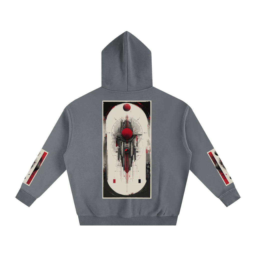 Tribe Vibe Oversized Fleeced Hoodie — Unisex Heavy Street Hoodie | Warm Core by 2OUT