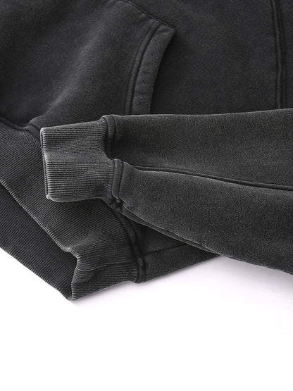 Mina L’Hamka Snow Washed Cropped Hoodie — Women’s Streetwear Hoodie | Soft Edge by 2OUT ODMPOD