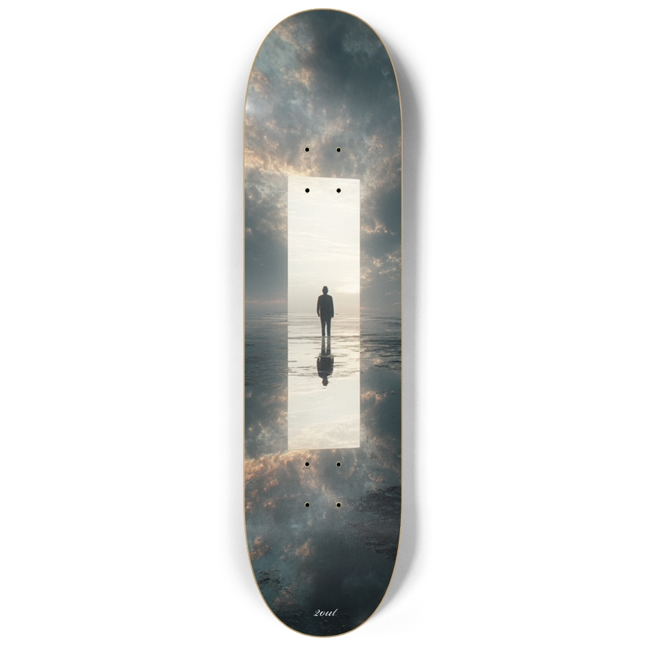 2out Clouds Skateboard deck