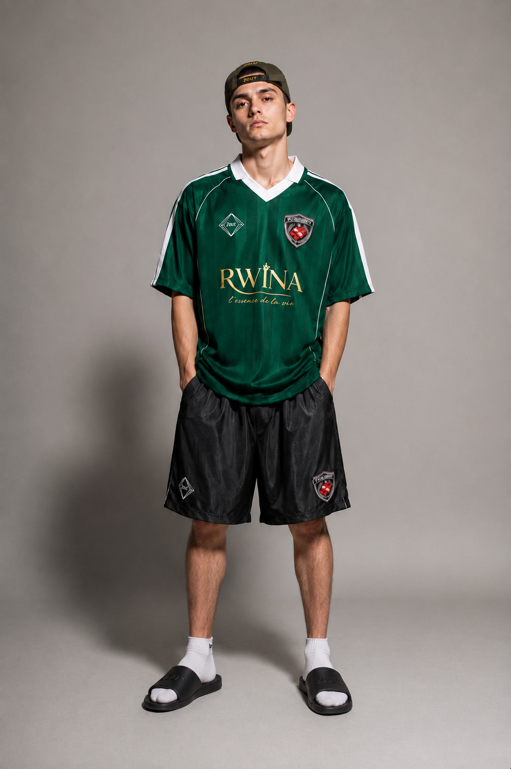 Rwina Zanka Stripe Soccer Jersey — Oversized Soccer Jersey | Dark Motion by 2OUT ODMPOD