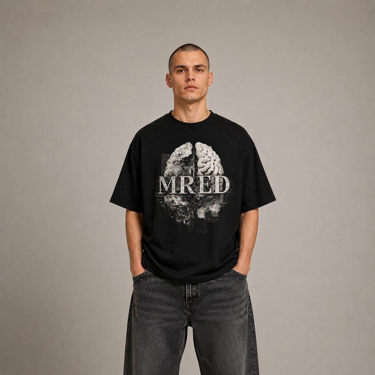 MRED Oversized T-Shirt | Heavy Oversized Streetwear T-Shirt ODMPOD